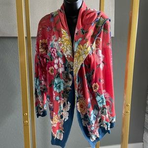 NWOT Johnny Was Whistle Cropped Hoodie